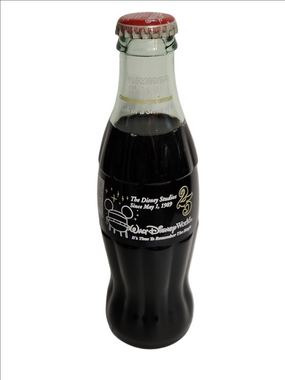 Coca Cola Disney 25th Anniversary Commemorative Glass Bottle